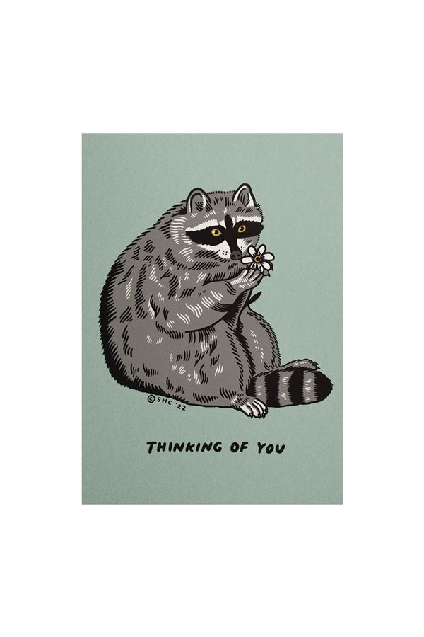 Thinking of You (Raccoon) Card