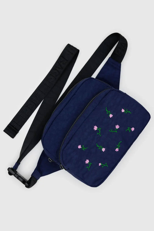 Fanny Pack - Embroidered Wildflower