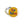 Load image into Gallery viewer, Yellow button laying on top of a turned over pinback button on a white background. The button says &quot;He Him&quot; in alternating letter colors of blue red and green.
