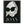 Load image into Gallery viewer, Black rectangle sticker with a black and white portrait of Joan Didion&#39;s face wearing sunglasses. The sticker says Joan Our Lady of Existential Dread in white text. 
