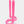 Load image into Gallery viewer, Twisted tall votive candle with wicks at both ends in front of a white background. Candle is pink.
