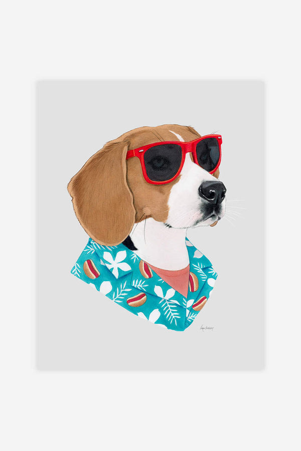 Cool Dog Print 8 x 10