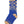 Load image into Gallery viewer, Tall crew socks on white background. The socks are blue with tan stripes across the top and tan heels and toes. The socks say Dogs Make The World Better in alternating colors of Tan and Blue. 

