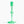 Load image into Gallery viewer, Tall green glass candle holder on white background. 
