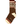 Load image into Gallery viewer, Brown Socks on a white background. The heel and toe are an ivory color. The top and around the toe is a red and ivory stripes. The socks read Not a Morning Person with ivory and red stripes underneath. 
