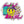 Load image into Gallery viewer, White sticker on a white background. Sticker features a melted smiley face wearing a bucket hat surrounded by various 90&#39;s style shapes in Aqua, purple, pink, and yellow. The sticker says Sad But Rad.
