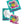 Load image into Gallery viewer, Stickers on a teal backing, peeled and unpeeled against a white backdrop. White sticker on a white background. Sticker features a melted smiley face wearing a bucket hat surrounded by various 90&#39;s style shapes in Aqua, purple, pink, and yellow. The sticker says Sad But Rad.
